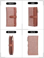 MICHAELA Glitter Twill Long Wallet 22